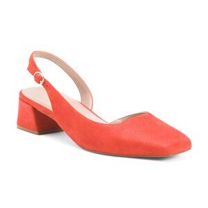 NATURALIZER PREMIUM Suede Jayla Slingback Heels